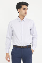 SLIM FIT STRIPED SHIRT-LT-PURPLE