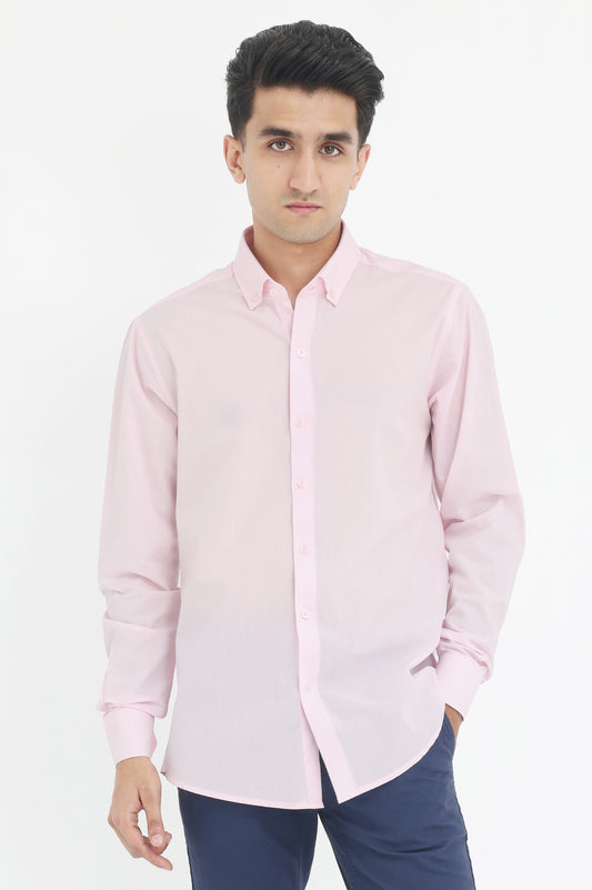 CLASSIC FIT BUTTON-UP-PINK