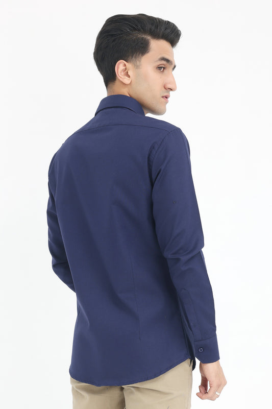 CLASSIC BUTTON-DOWN SHIRT-NAVY