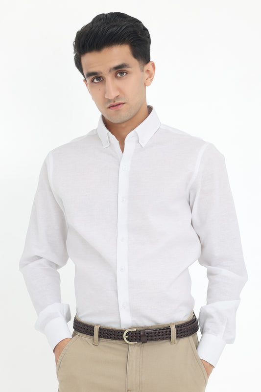 ESSENTIAL CLASSIC SHIRT-WHITE