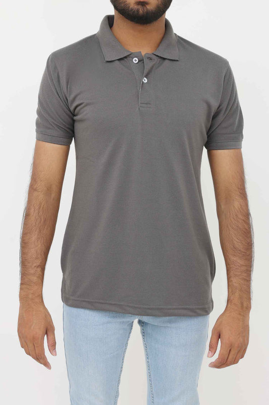 POLO T-SHIRT-GREY