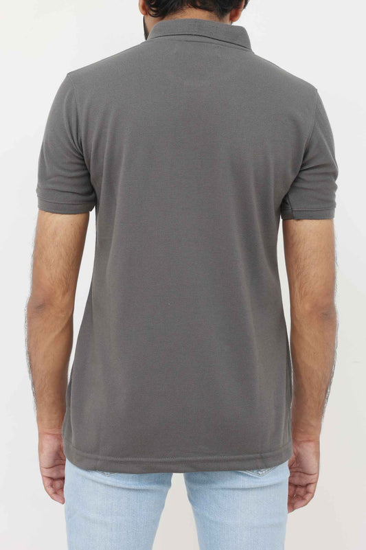 POLO T-SHIRT-GREY