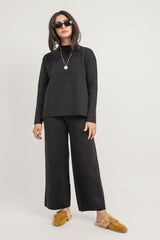 WOOLEN MATCHING SEPARATES-BLACK