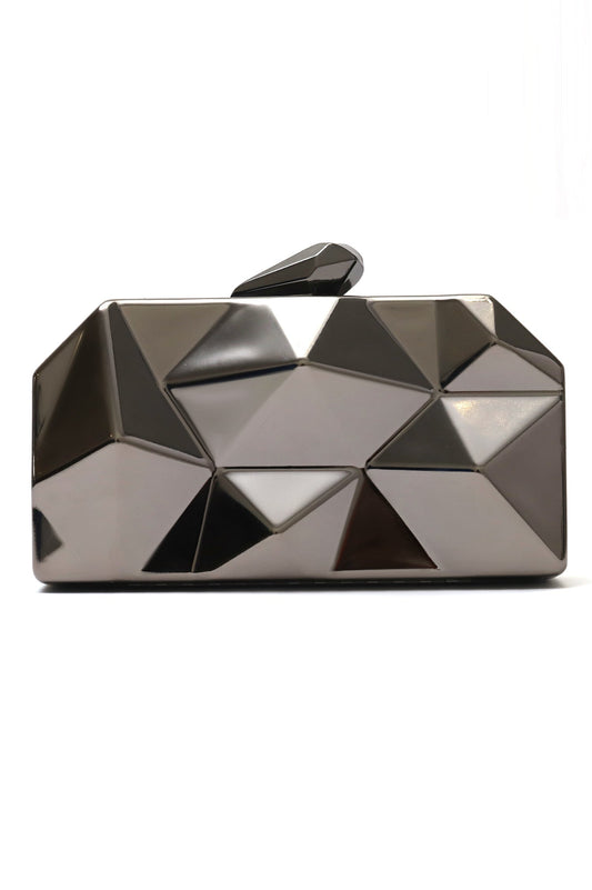 ELITE BRILLIANCE CLUTCH-PEWTER