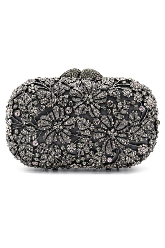 BLOOMING CLUTCH-GREY