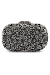 BLOOMING CLUTCH-GREY