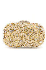 BLOOMING CLUTCH-SILVER-GOLD