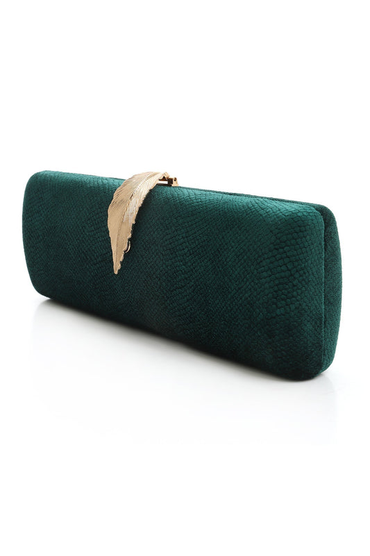 LEAF OVER CLUTCH-GREEN