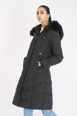 POCKET PUFFER JACKET-BLACK