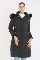 POCKET PUFFER JACKET-BLACK