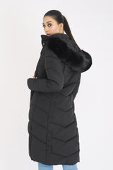 POCKET PUFFER JACKET-BLACK