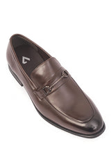 SNAFFLE TRIM LOAFERS-COFFEE