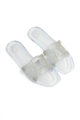 RHINESTONE DECORATIVE SLIDES-CLEAR