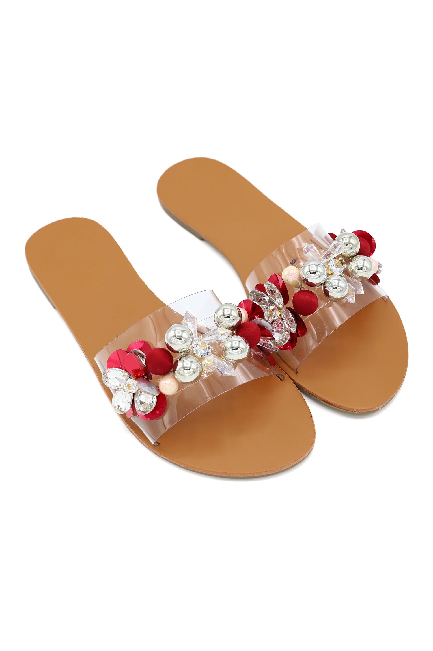 FELICITY SLIDES-MAROON – Almas