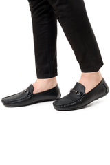 EMBOSSED LOAFERS-BLACK