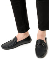 EMBOSSED LOAFERS-BLACK