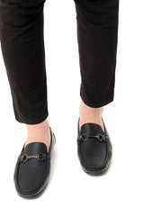 EMBOSSED LOAFERS-BLACK