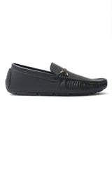 EMBOSSED LOAFERS-BLACK