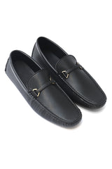 EMBOSSED LOAFERS-BLACK