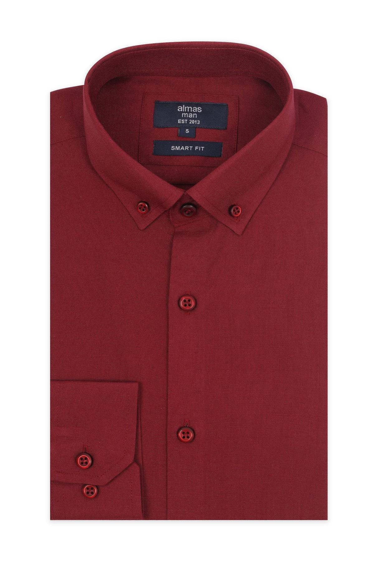 BASIC CASUAL SHIRT-MAROON